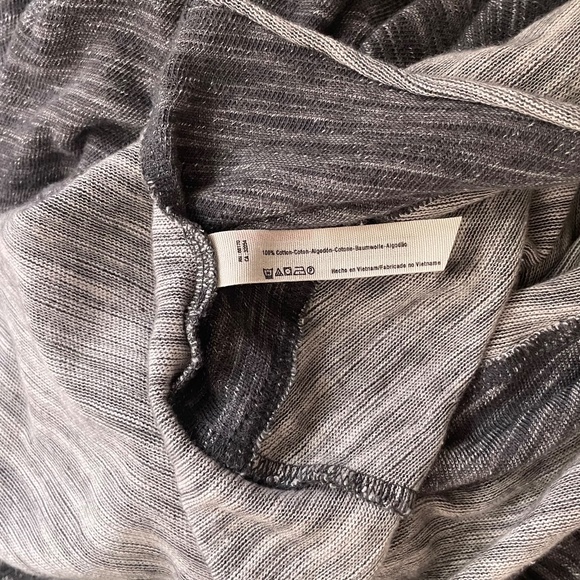 FREE PEOPLE FP Beach Cacoon Cowl Neck Knit Top Gray Space Dye X-Small Small - Picture 13 of 15